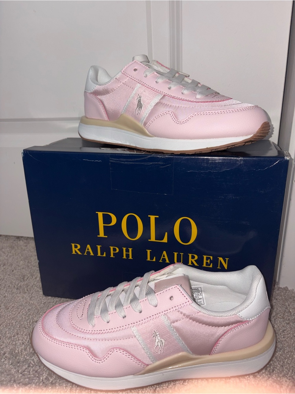 Polo Ralph Lauren Train 89 Faux-Leather Sneaker for Girls